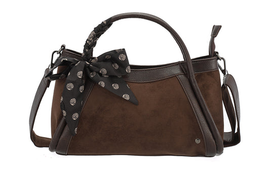 Browny Schoudertas Tivoli Faux Suede