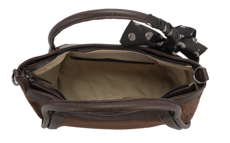 Browny Schoudertas Tivoli Faux Suede