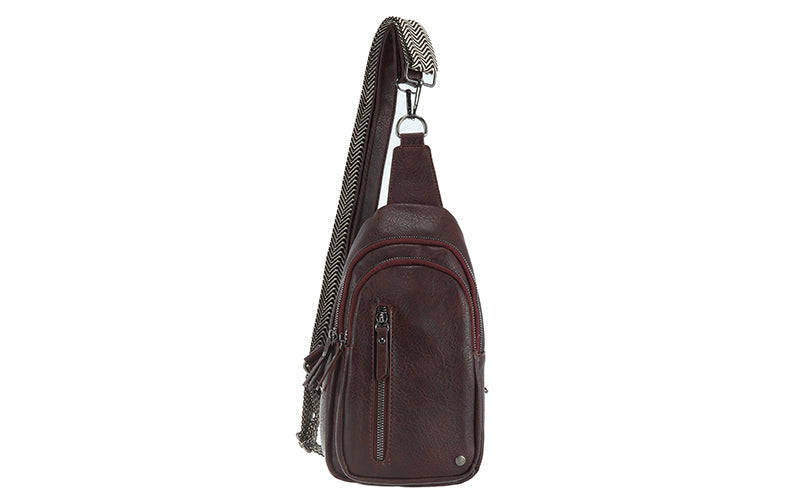 Burgundy Crossbodytas Mattie