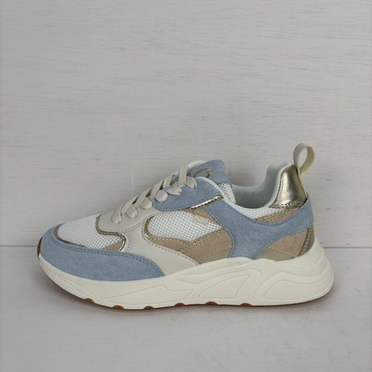 Posh by Poelman sneakers white with blue combination