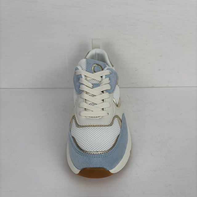 Posh by Poelman sneakers white with blue combination