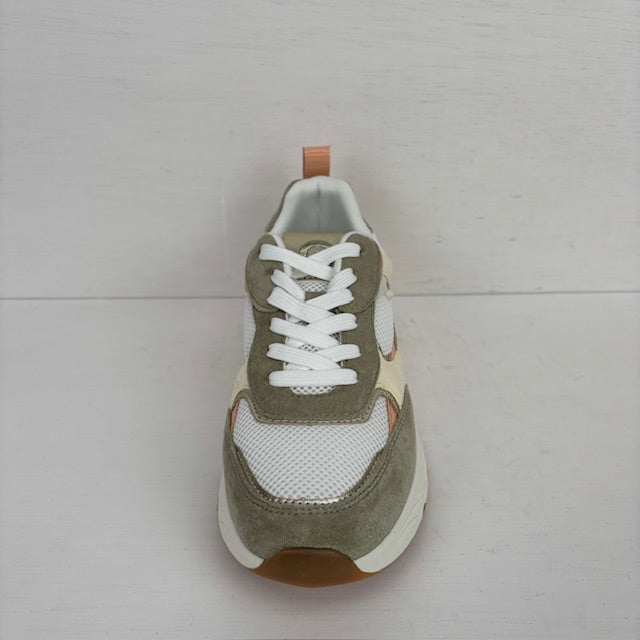 Posh by Poelman sneakers white with green combination