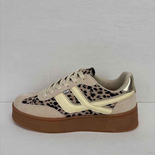 Posh by Poelman sneakers brown animalprint