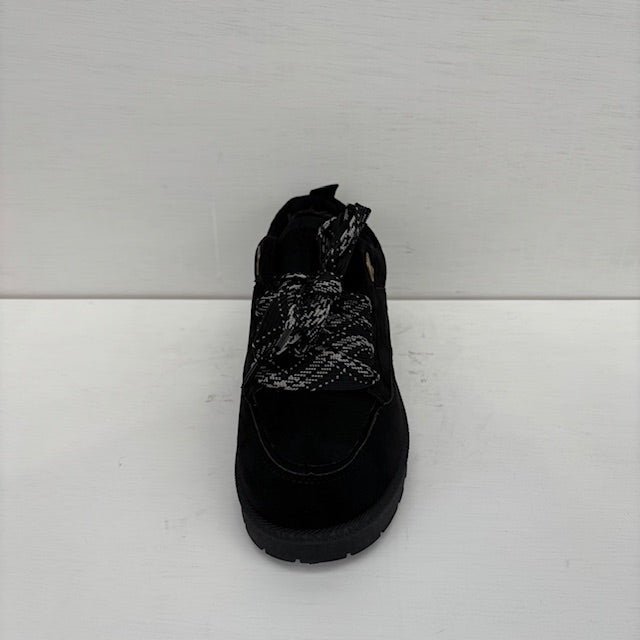 Furry uggie sneakers zwart