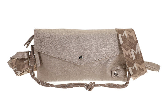 Classic champagne crossbody / schoudertasje Stanfield