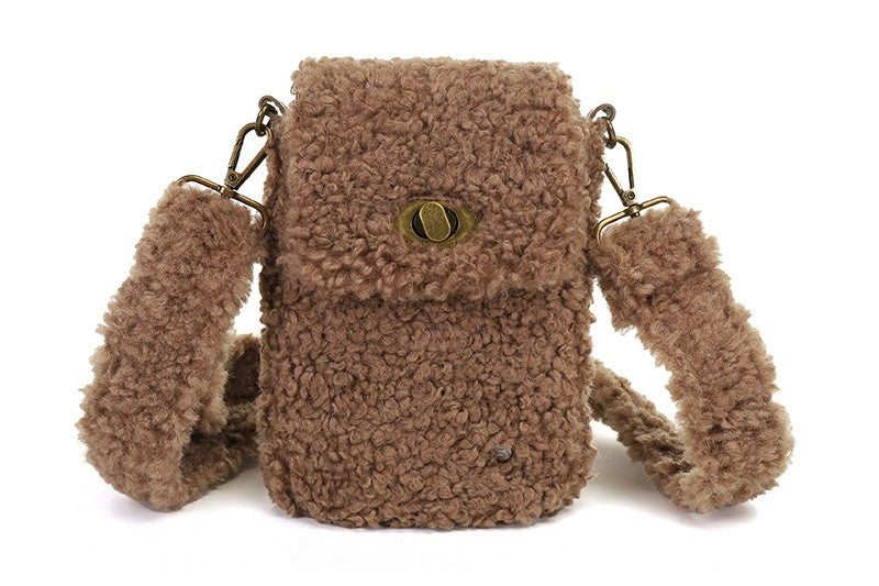 Taupe teddy telefoontasje Graz