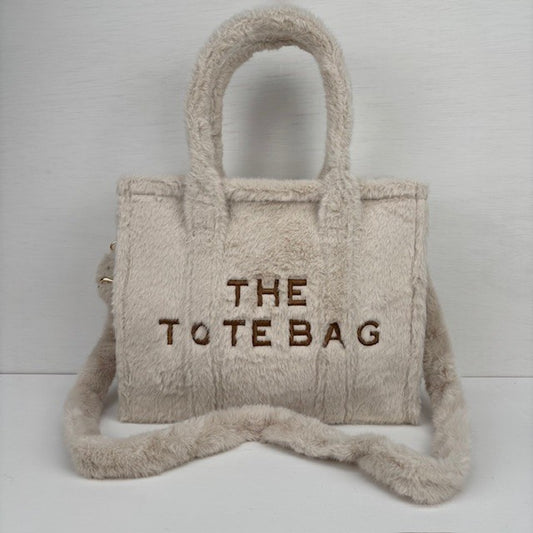 Teddy Tote Bag Beige