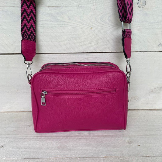 Crossbody 2 vakken roze