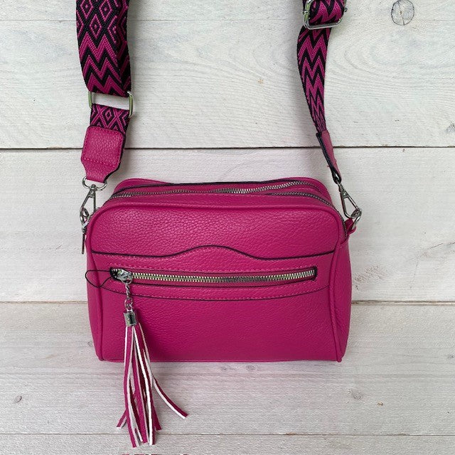 Crossbody 2 vakken roze