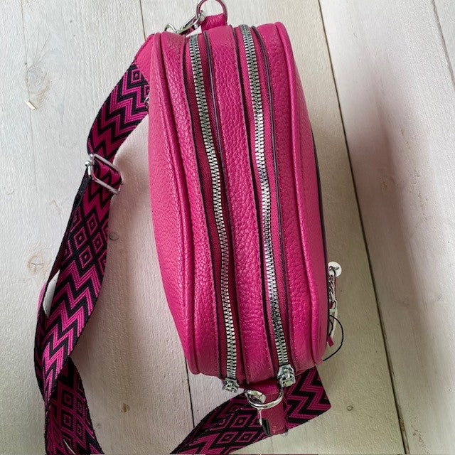 Crossbody 2 vakken roze