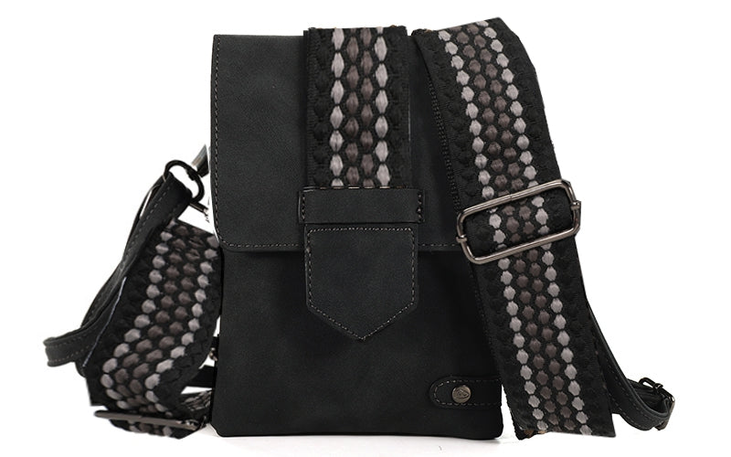 Black crossbody en telefoontasje Nancy / Metz