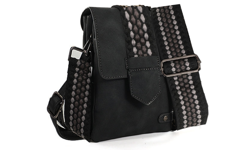 Black crossbody en telefoontasje Nancy / Metz