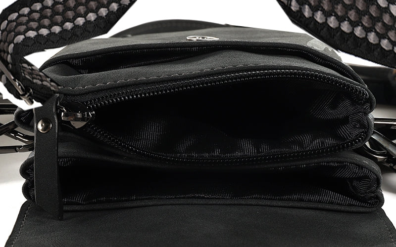 Black crossbody en telefoontasje Nancy / Metz