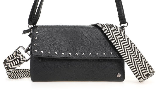 Black schoudertasje San Martin